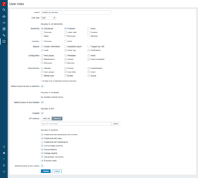 User roles