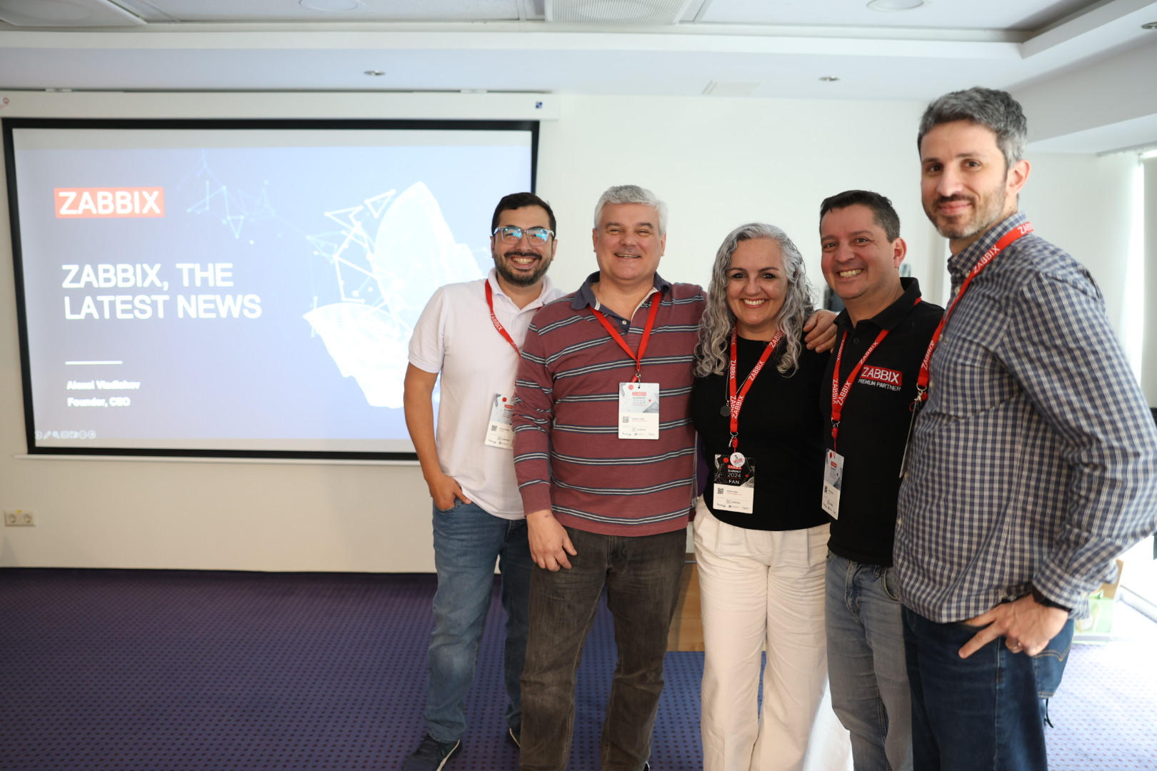 Parceiros da América Latina no Encontro Anual de Parceiros Zabbix.