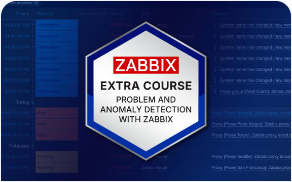 Problem and Anomaly Detection with Zabbix
